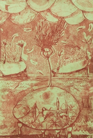 Creation of an Island Etching by artist Melissa Wen Mitchell